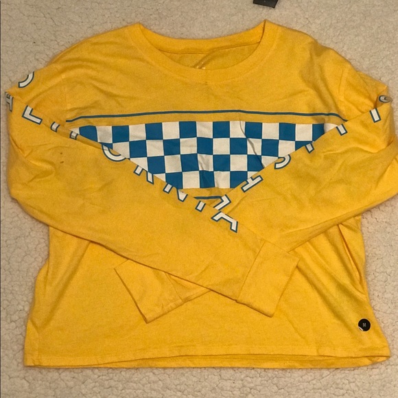 hollister yellow crop top